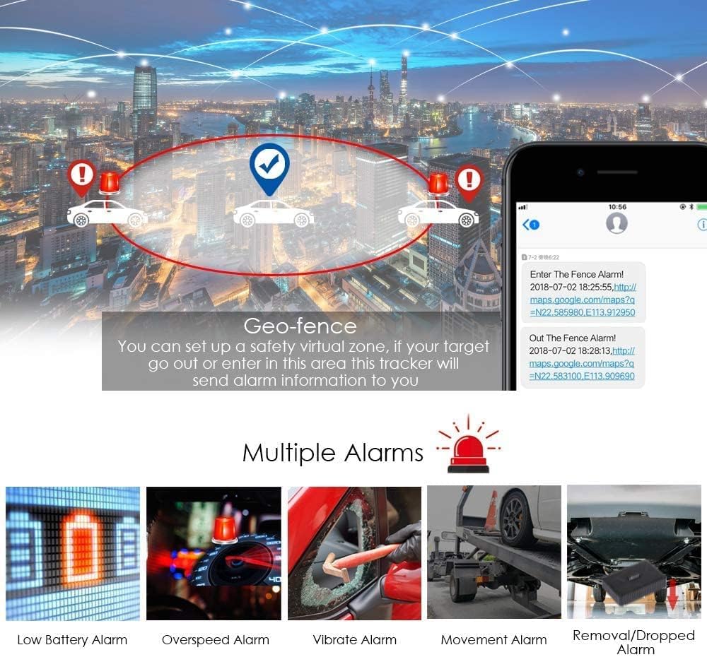 Winnes GPS-Tracker 4G TK918: Echtzeit-Tracking per SMS/App/PC, Wasserdicht, Magnetisch, Geo-Zaun, 20