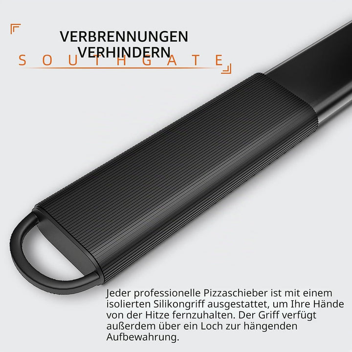 SOUTHGATE 12 Zoll Perforierter Pizzaschieber, Pizzaschaufel aus Hart Eloxiertes Aluminium, Pizza Sch