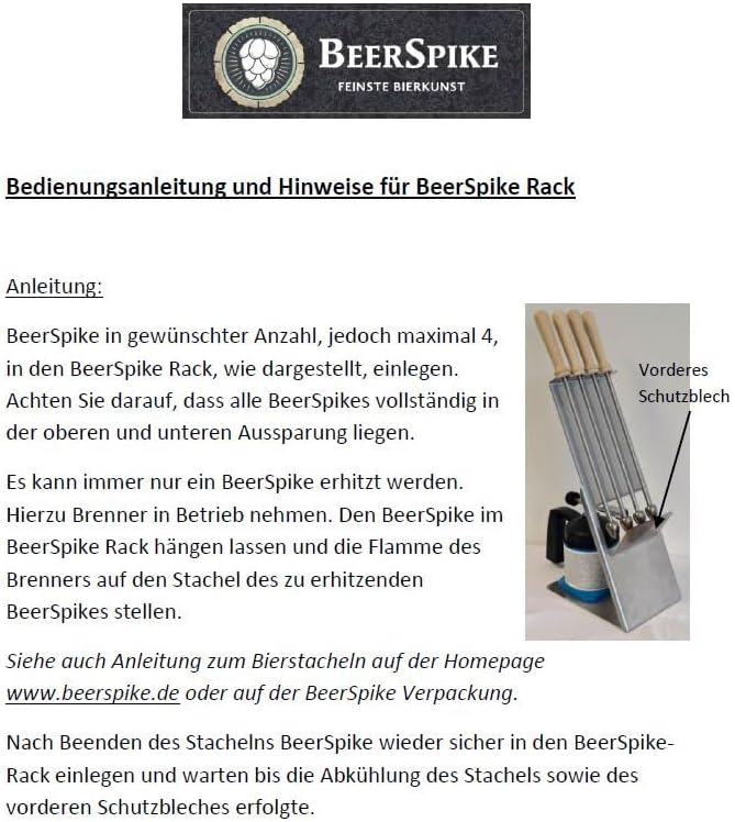 Bierstachel "Beerspike" Eventset, Spülmaschinenfest