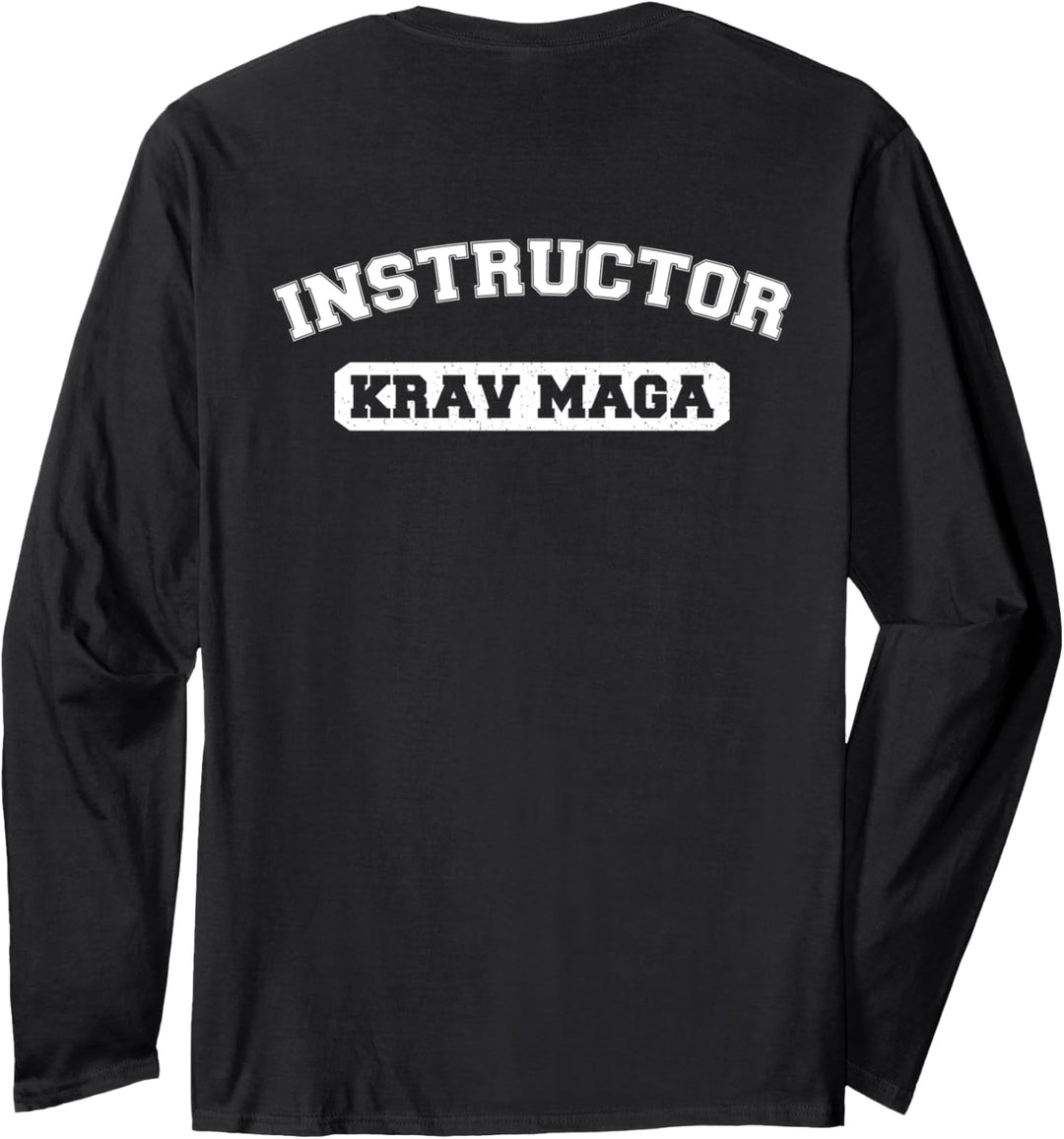 KRAV MAGA Instructor Shirt Front Back Print Langarmshirt
