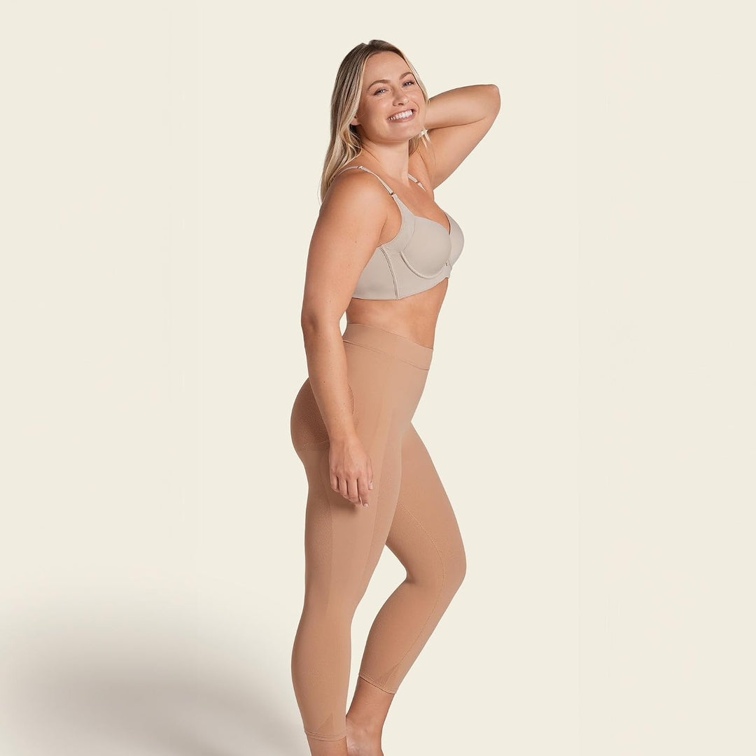 Leonisa Nahtlose Shapewear Hohe Taille Butt Lifting Capri oder Shaper Shorts Oberschenkel Slimmer Gi