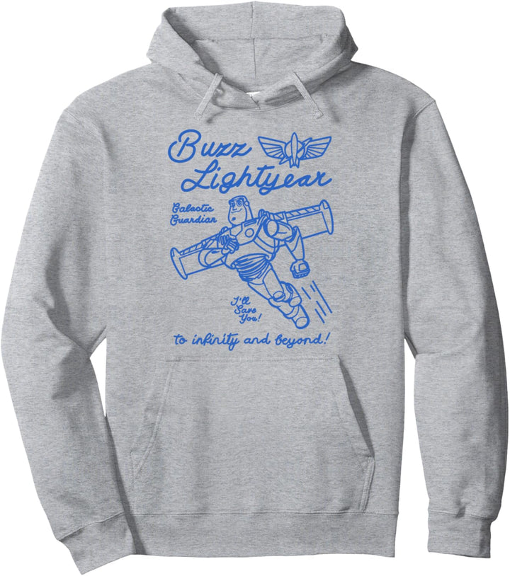 Disney Pixar Toy Story Buzz Lightyear And Beyond Bold Sketch Pullover Hoodie