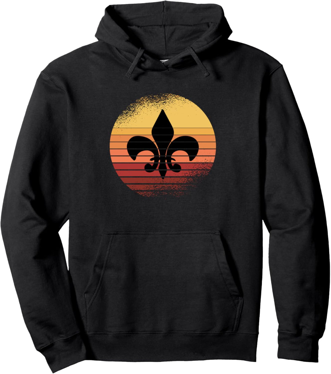 Pfadfinder Retro Lilie Vintage für Scouts Pullover Hoodie