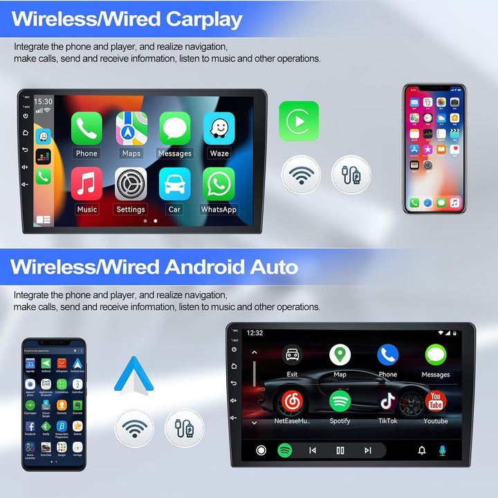 CAMECHO Android 15 2G+64G Autoradio für Renault Megane 3 Export 2009-2014 mit Carplay Android Auto N