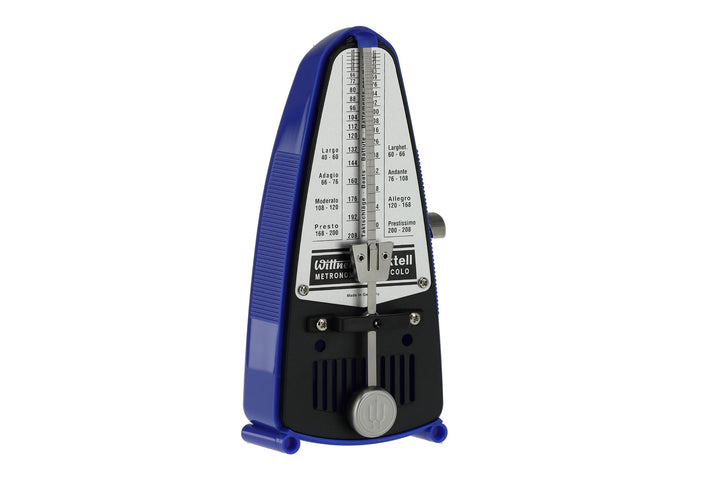 Wittner Metronom 837 Kunststoffgehäuse ohne Glocke Taktell Piccolo blau blau Single, blau Single