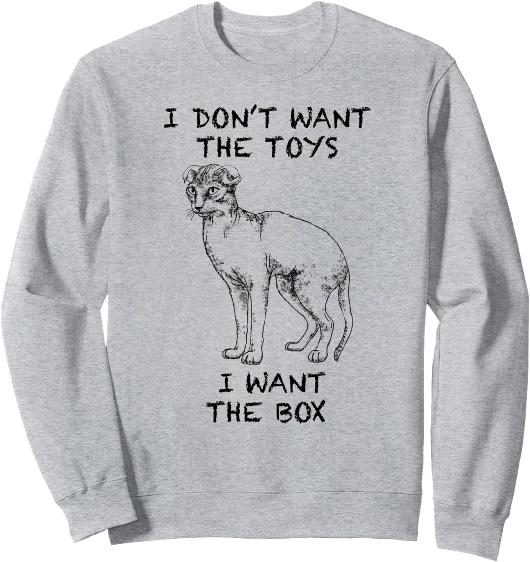 Ukrainische Gillyflower Katze Zitat Hand gezeichnete Kunst Sweatshirt