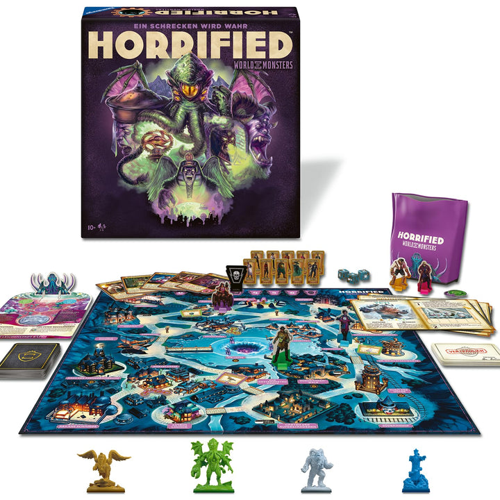 Ravensburger 22892 - Horrified: World of Monsters - Kooperatives und immersives Brettspiel für alle