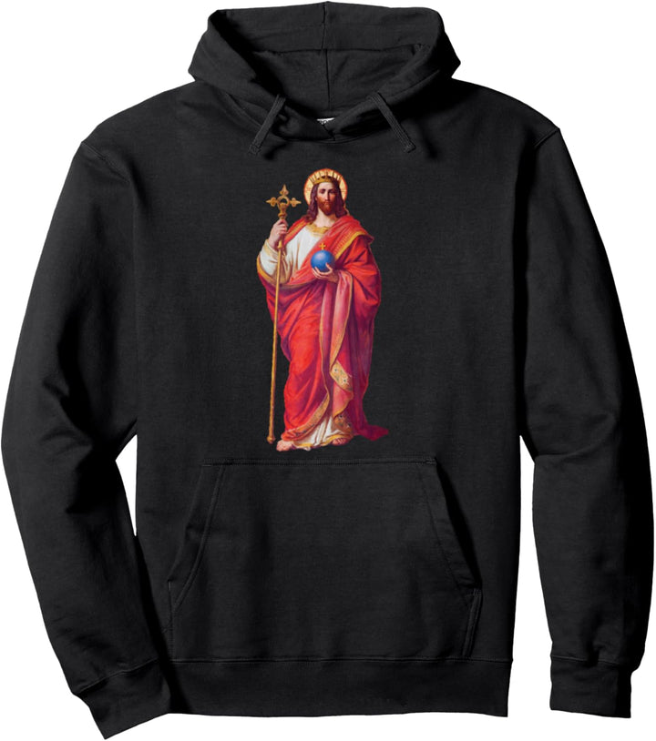 Jesus Christus König der Welt Pantokrator Ikone Pullover Hoodie