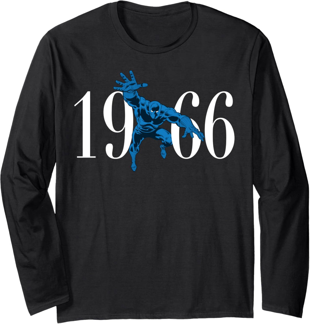 Marvel Black Panther 1966 Portrait Langarmshirt