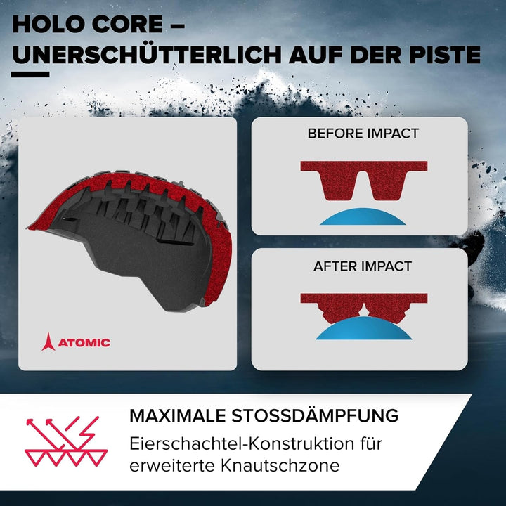 ATOMIC SAVOR VISOR JR Skihelm mit Visier - Für Kinder & Jugendliche - Max. Stossdämpfung - Active Ai