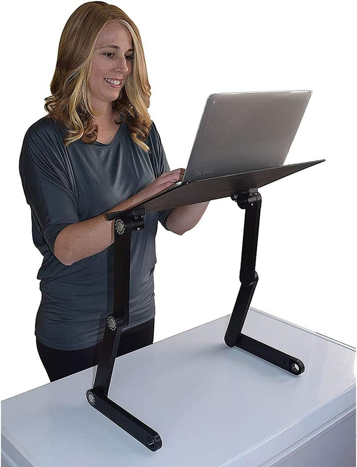 Laptoptisch für Bett Computertisch Notebooktisch Lapdesk,Folding Betttisch 360 Grad Verstellbarer Wi