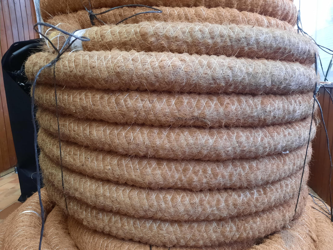 Drainagerohr Sickerrohr Kokosummantelt Kokosfilter Entwässerung DN65 NEU (1 Meter), 1 Meter