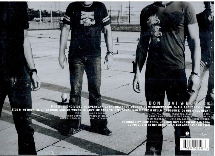 Bounce Remastered), Vinyl
