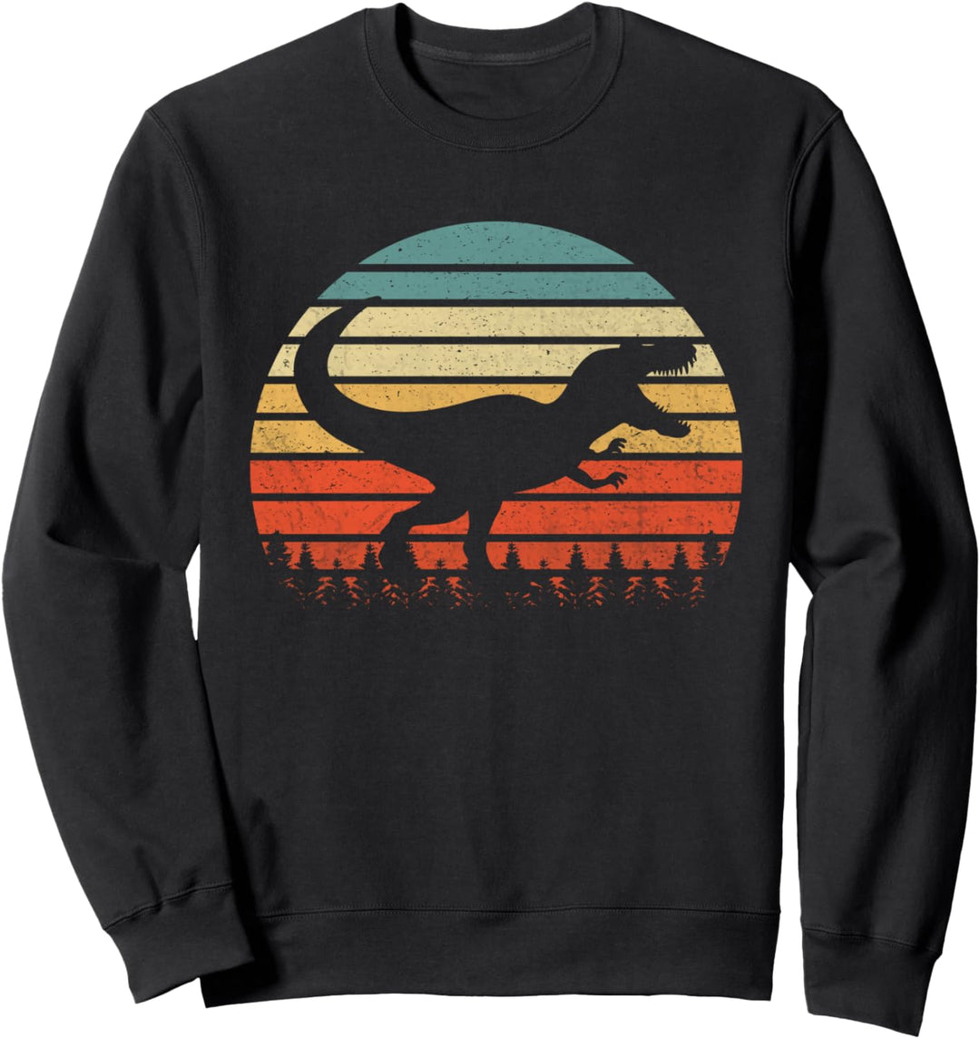 Vintage Tyrannosaurus T-Rex Dinosaurus Sonnenuntergang Retro Sweatshirt