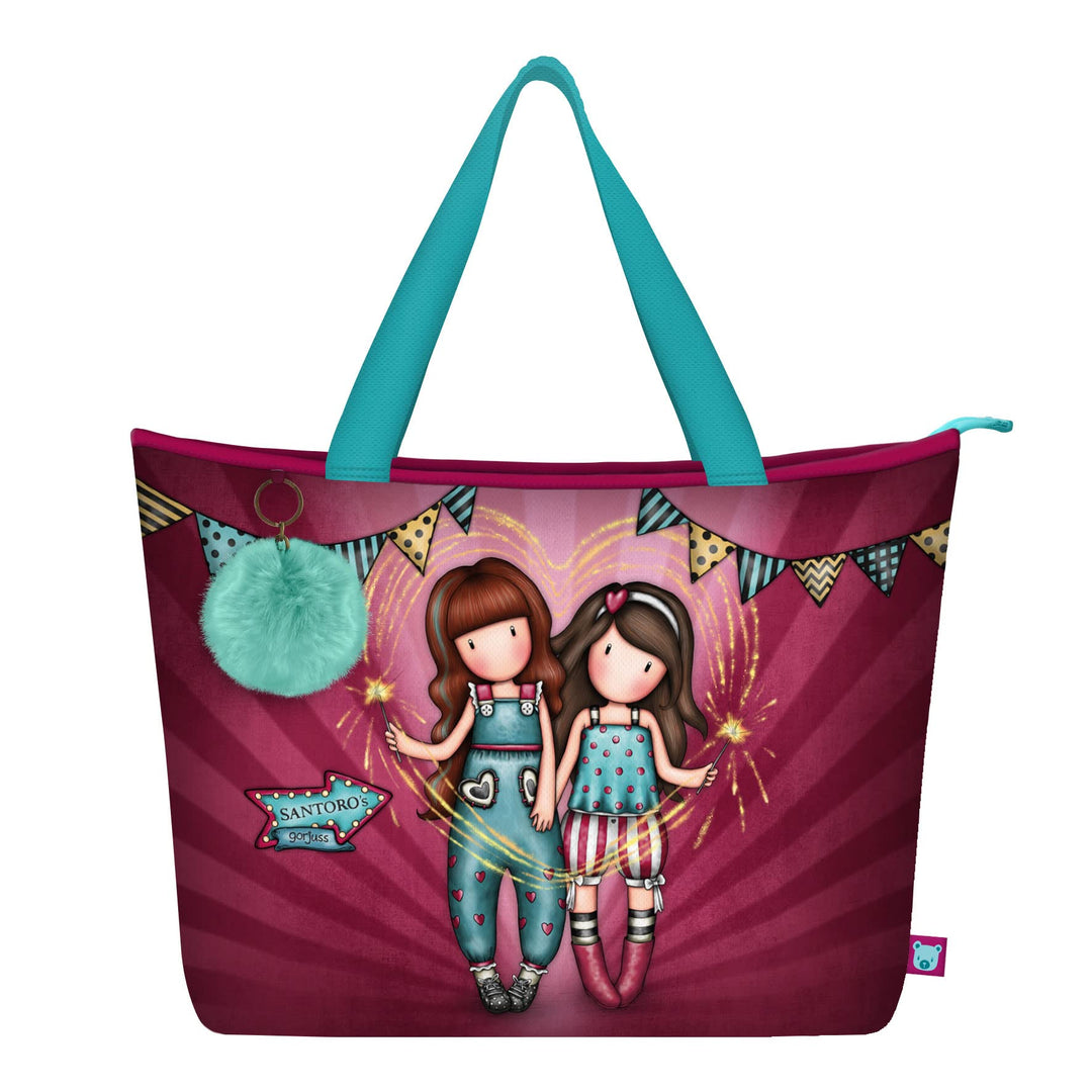 Santoro 1132GJ02 Gorjuss Fairground Bag Feuerwerk, 41,5 x 30 x 13 cm, blau