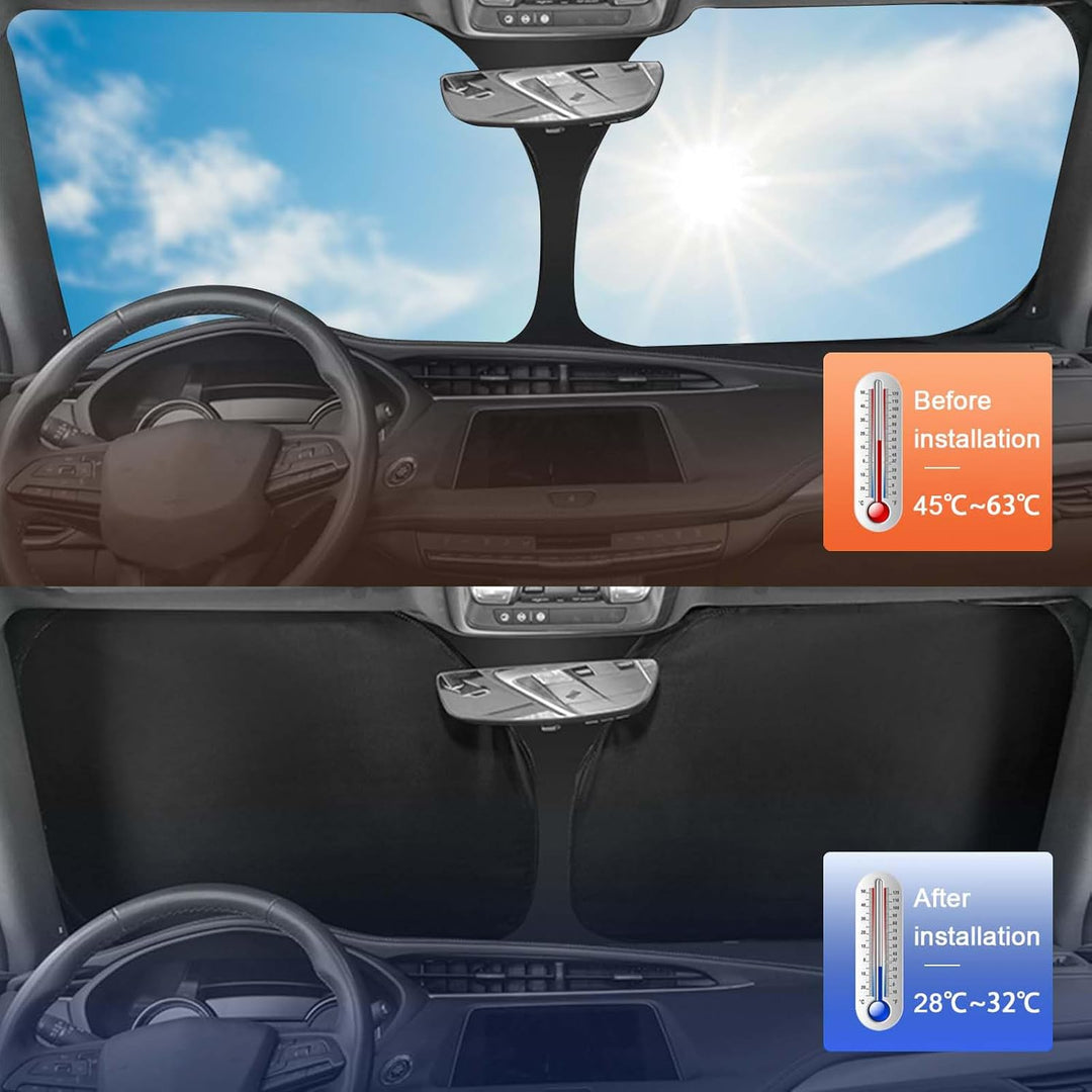 Sonnenschutz Auto Frontscheibe Kompatibel mit Mercedes-Benz A-Class W177 2018-2024, Windschutzscheib
