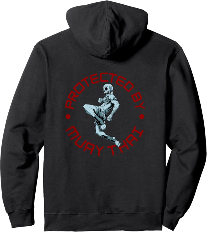 Muay Thai Skelett - Geschützt durch Muay Thai Pullover Hoodie