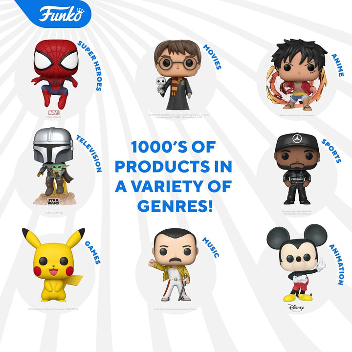 Funko Pop! Rocks: Queen - Freddie Mercury - Radio Gaga 4PK - Vinyl-Sammelfigur - Geschenkidee - Offi