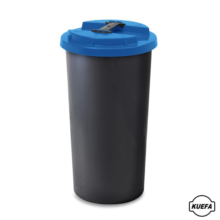 KUEFA BSC 60L Mülleimer, Müllsackständer, Gelber Sack Ständer inkl. Klemm-Ring für Müllbeutel, extra