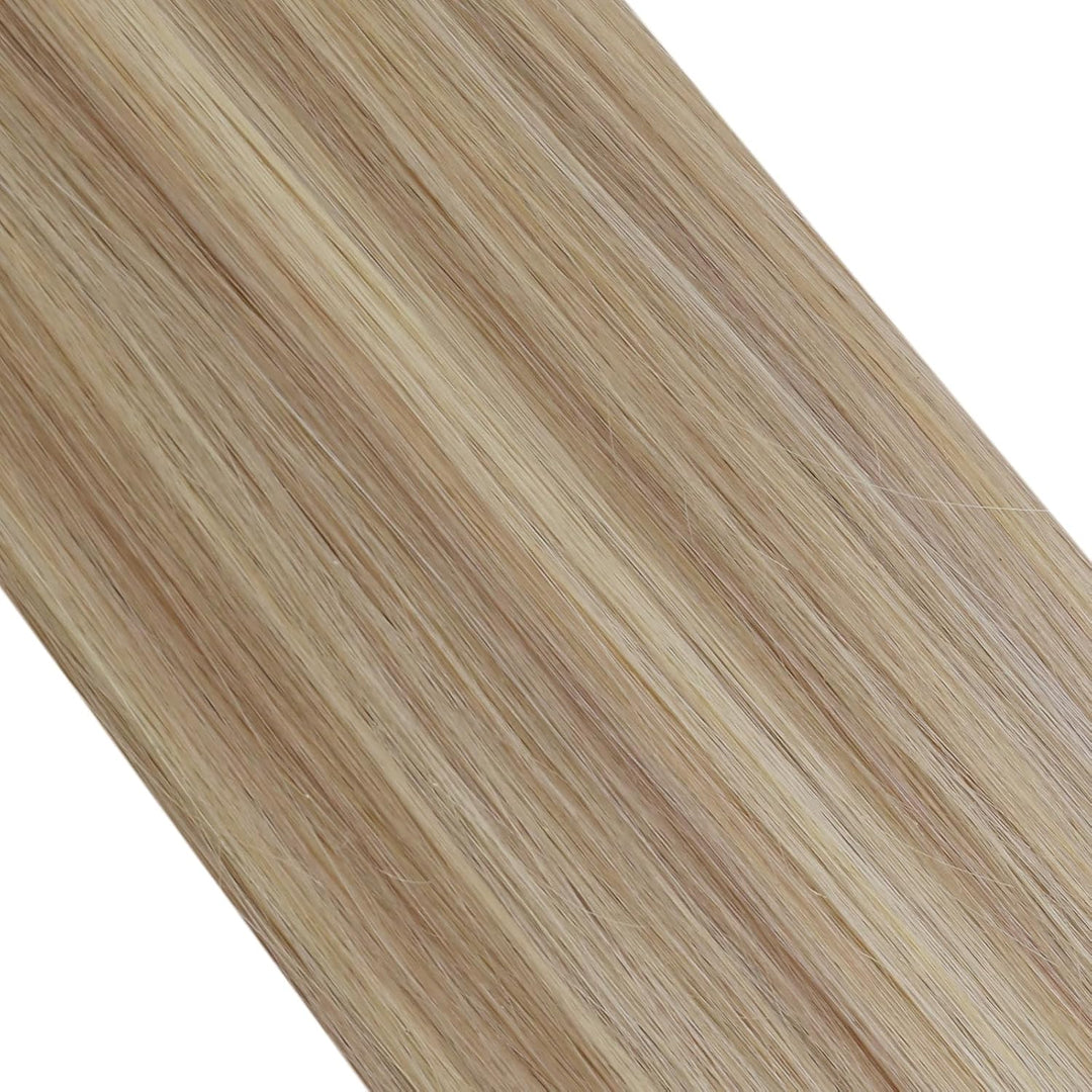 Ugeat Extensions Echthaar Tape 45 cm Blond Haarverlängerung Invisible Tape Extensions Echthaar Glatt