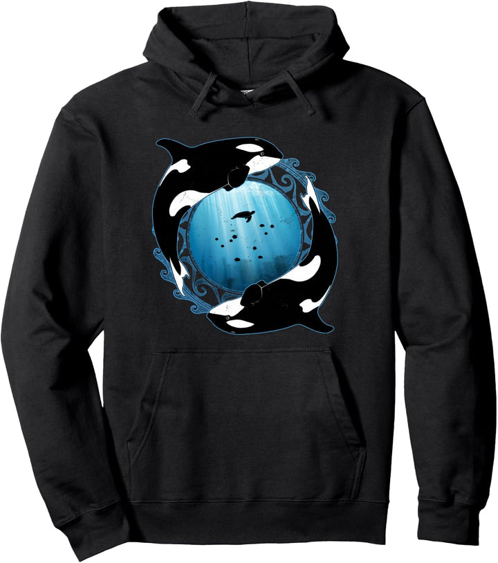 Süsser Orca Killerwal Orca Zwillinge Pullover Hoodie