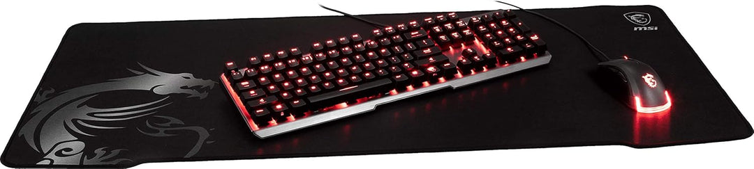MSI Wide XXXL Stitched Edge Non-Slip Rubber Base 36” X 16” X 0.1” Premium Gaming Mouse Pad (Agility