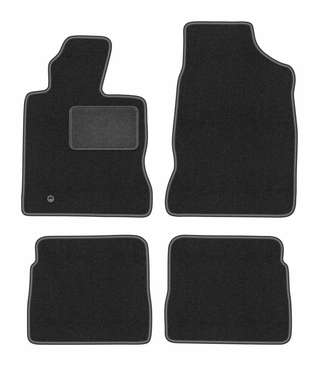Velours Fussmatten 4-TLG Set passend für Chrysler PT Cruiser (2000-2010) | Qualität: CARLUX, passgen