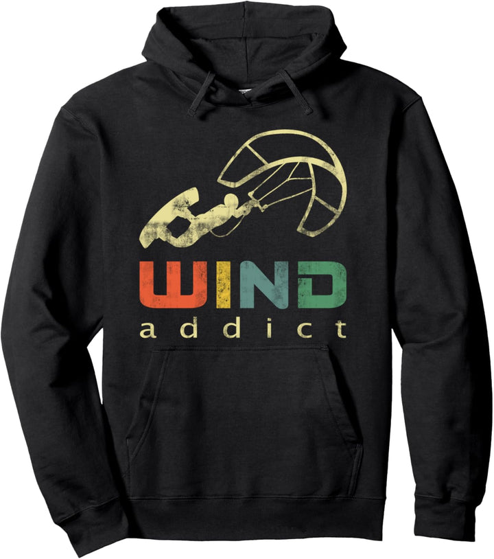 Kitesurfen Kiten Kiteboarding Kite Kiter Surf Vintage Retro Pullover Hoodie