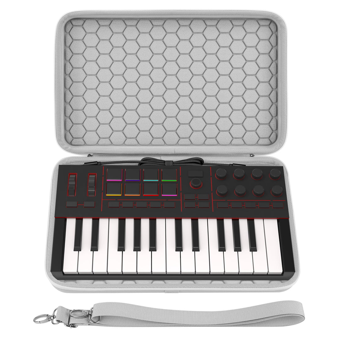 GEEKRIA Tragetasche für Audio-Schnittstellen, kompatibel mit Akai Professional MPK Mini IV, EVA-Hart
