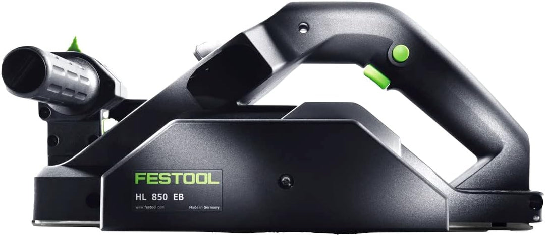 Festool Hobel HL 850 EB-Plus (mit Hobelkopf, Parallelanschlag, Falztiefenanschlag, Absaugadapter, In