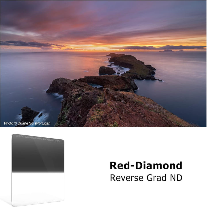 Haida Umgekehrter Verlaufsfilter 1,2 bis 0,45, 100 x 150 mm, Reverse Grade ND-Filter 4- bis 1,5-Stop
