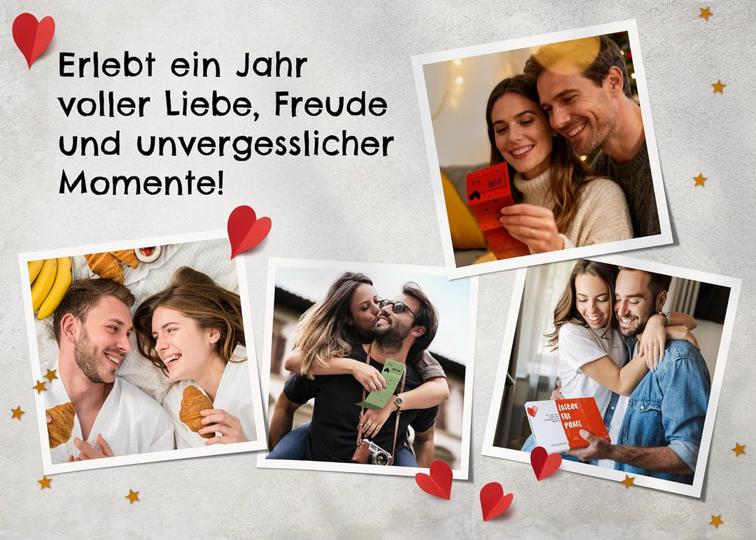 Losbox für Paare - Das Geschenk für unvergessliche Momente - 50 Lose mit Ideen für Spiel, Spass &amp; vi