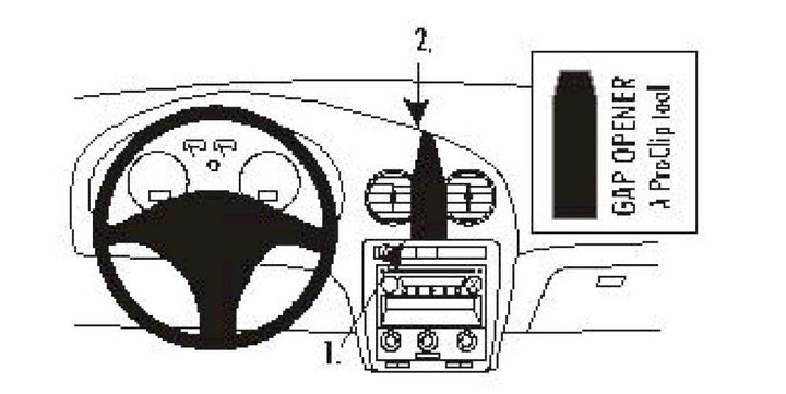Brodit ProClip für Seat Ibiza 02-09 schwarz