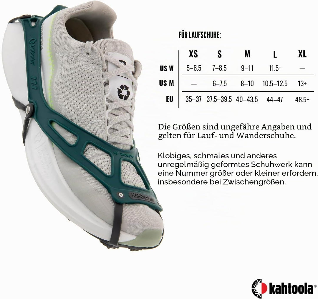 Kahtoola - NANOspikes für Unisex Forrest green/black M, Forrest green/black M