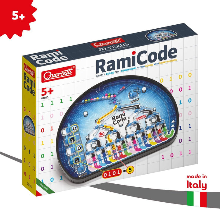Quercetti 1015 Quercetti-1015 Rami Educational Binary Code Game-STEM Toy, Multi-Colore