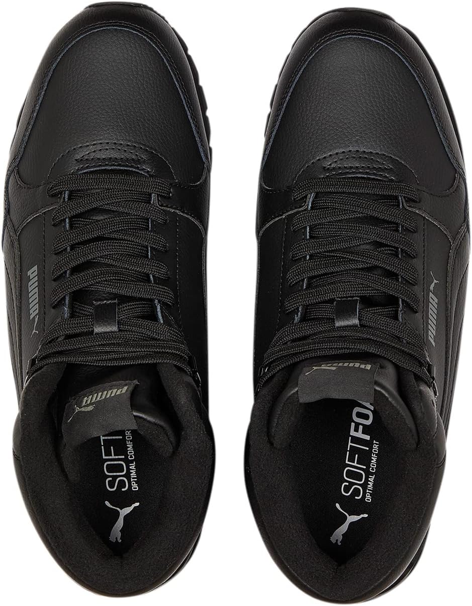 PUMA Unisex St Runner V3 Mid L Sneaker, Puma Black Puma Black Dark Shadow