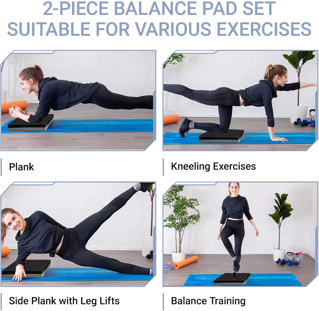 Balance Pad 2er-Sets, 40x33cm Balancekissen Rutschfest, Balance Pad Pferd für Gleichgewicht, Stabili