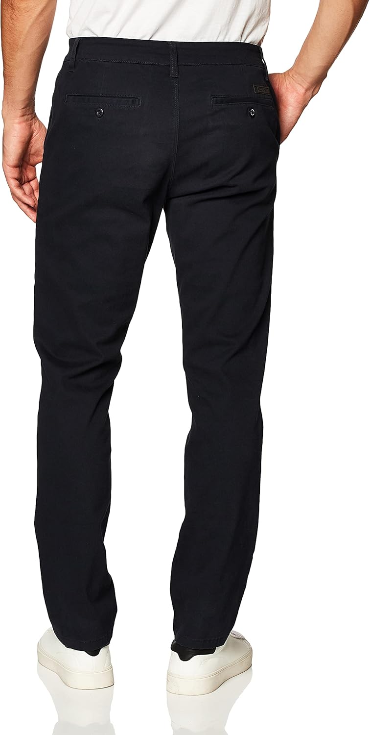Southpole Herren Flex Stretch Basic Lange Chinohose Lässige Hose 38W / 32L New Navy (Neu), 38W / 32L