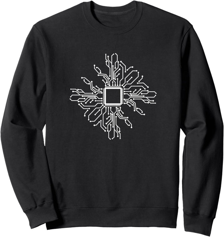 CPU Technologie Nerd Computerchip Informatiker Programmierer Sweatshirt