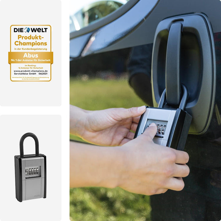 ABUS KeyGarage 797 - Schlüsselbox mit Bügel zur Befestigung - für Schlüssel oder kleine Wertgegenstä