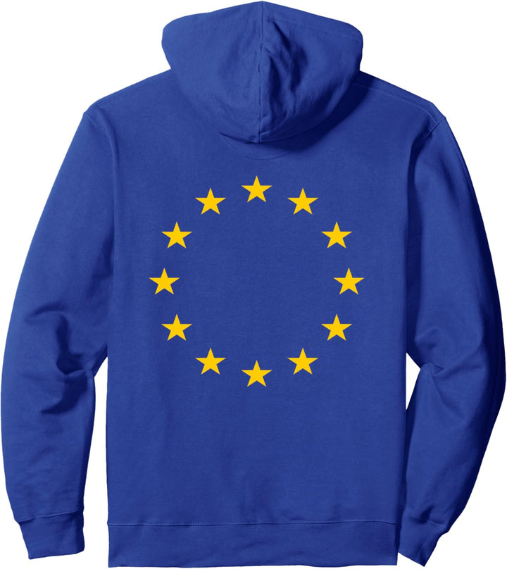 EU Flag Europe European Union T-Shirt Blue Yellow Stars Pullover Hoodie