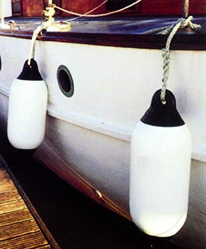 Seilflechter - Aufblasbarer Langfender - Fender für Boot oder Yacht Navyblau Ø 210 mm; Länge: 620 mm