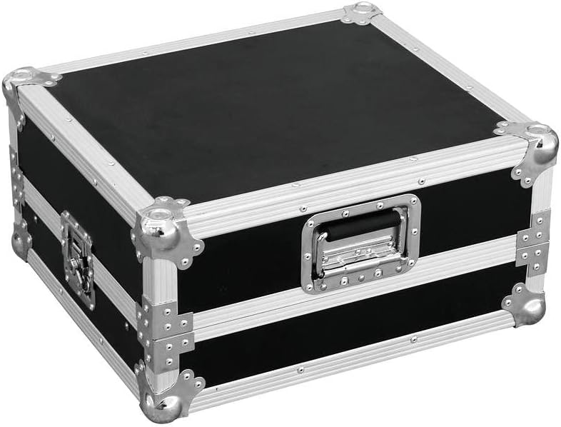 ROADINGER Mixer-Case Profi LS-19 Laptopablage sw | Flightcase für 483-mm-Geräte (19"), mit Laptopabl