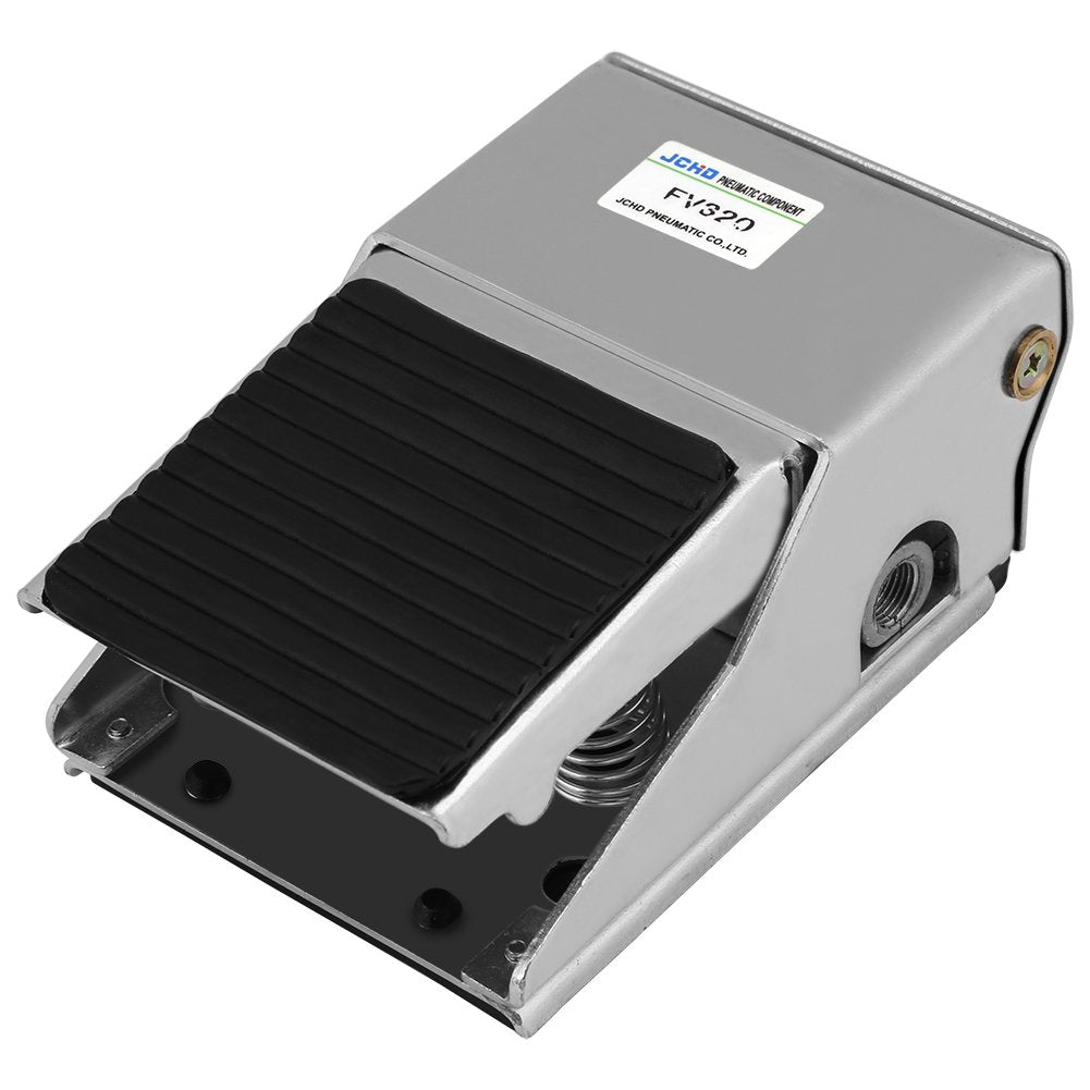 Fussschalter, 2 Positionen 3-Port Pneumatischer Fusspedal Air Control Ventil G1/4 Gewinde Fussregler
