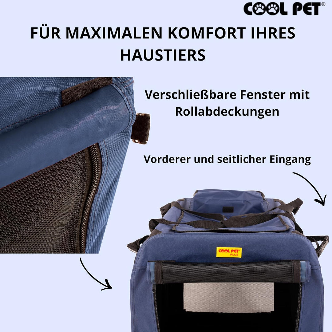 COOL PET Hundetransportbox 102 * 69 * 80cm 3XL, Autotasche, Autobox,Hundebox, Transportbox, Käfig, B