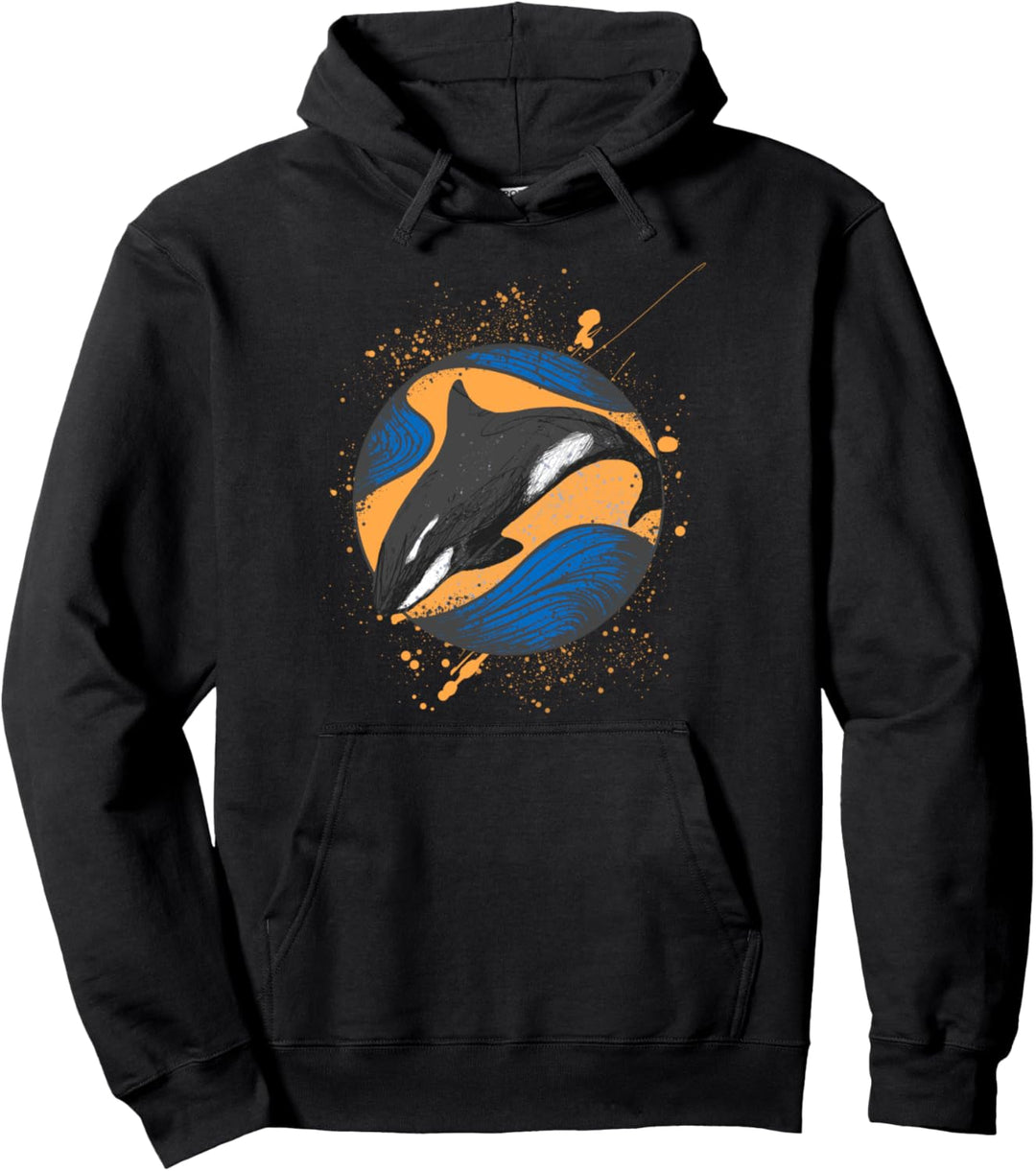 Killerwal Sea Life Save The Whales Geschenk Pullover Hoodie