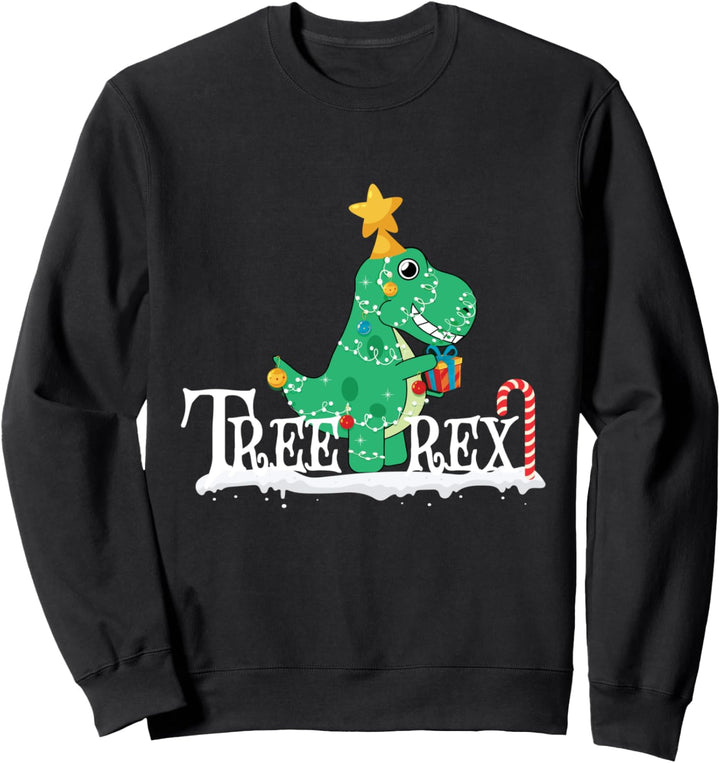 Lustiger Dinosaurier T-Rex Weihnachtsbaum Rex Sweatshirt
