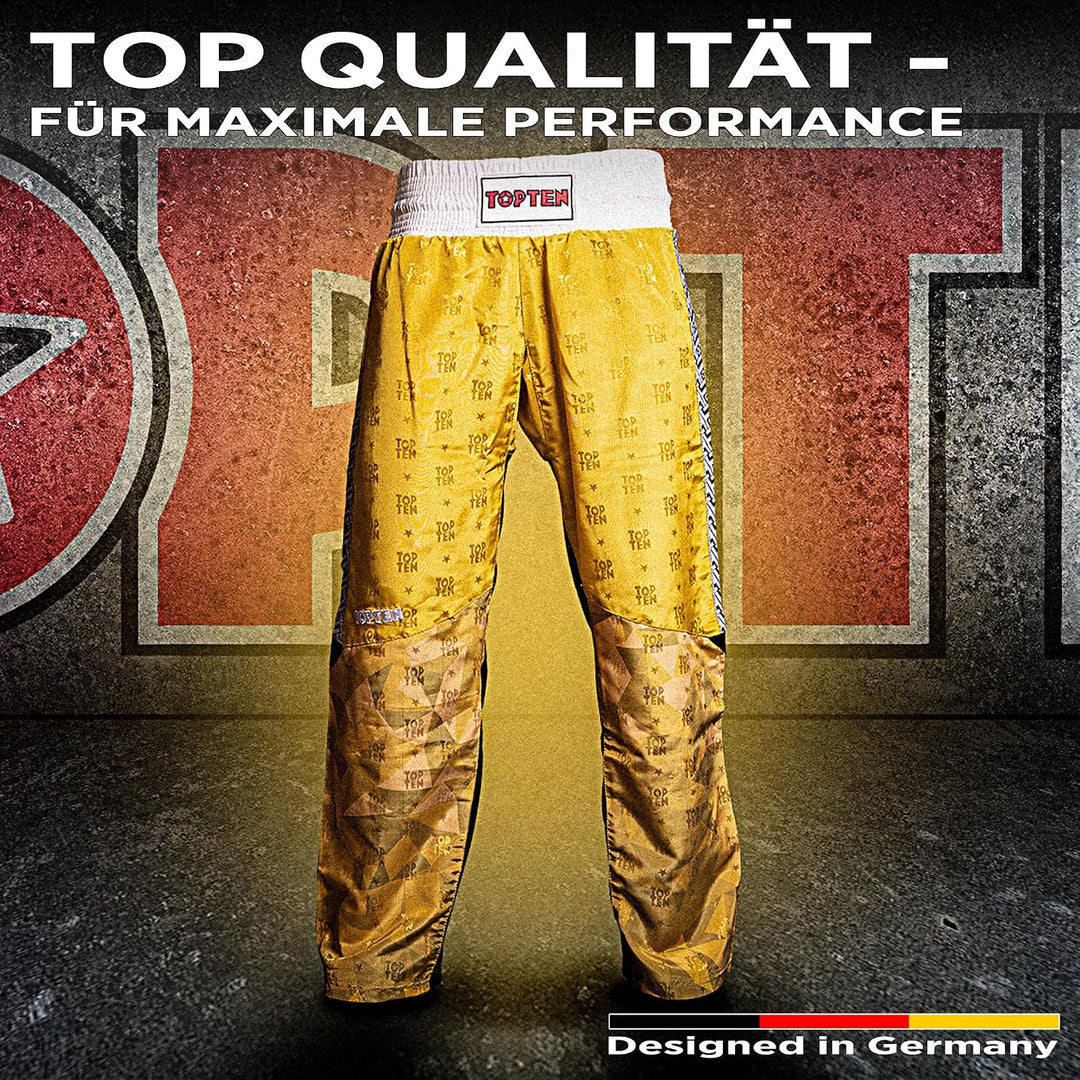 TopTen Kickboxhose „Prism“ Gelb XXL, Gelb XXL