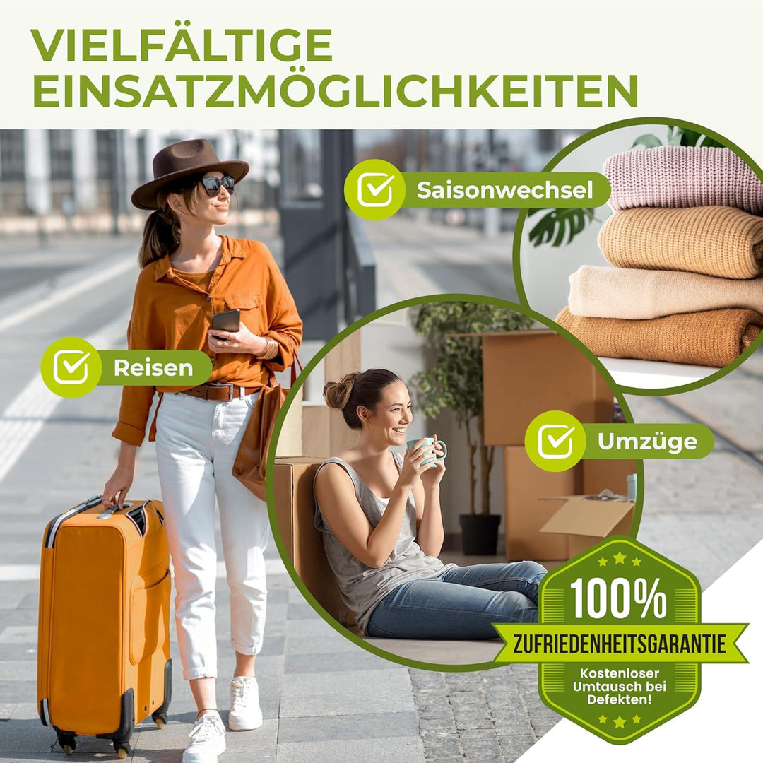 NORDIC® - Vakuumbeutel 6er Set (60x40cm + 70x50cm) – BPA Frei INKL. ETIKETTEN - Vakuumbeutel für Kle