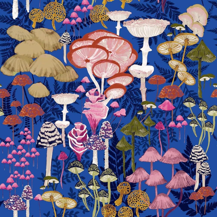 furn. Amanita Bettbezug-Set, Kobaltblau, Einzelbett Einzelbett Kobalt, Einzelbett Kobalt